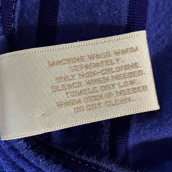 Chico’s Purple - Deep Purple Stripe Side-Tie Tee Sz iSmall - Picture 7 of 8